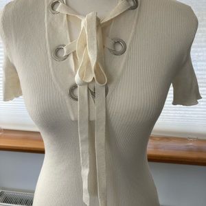 Dolce and Gabbana lace tie top size small